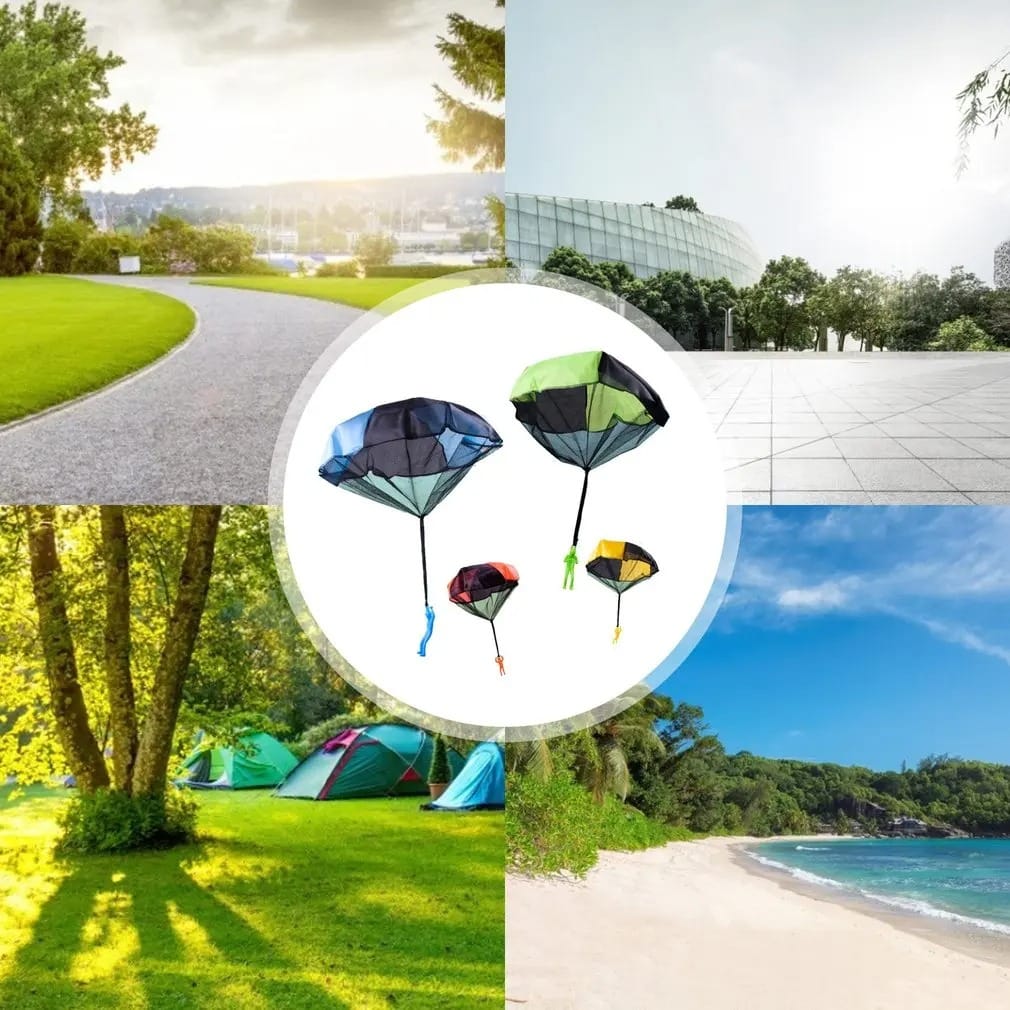 Muñeco Paracaidas Juego Al Aire Libre Niños Soldado Accion - Imagen 4