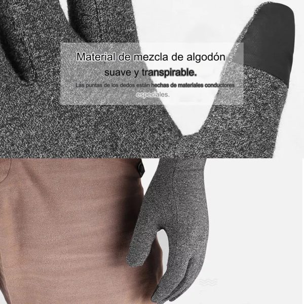 Guantes Termicos Tactiles Unisex Celular A Prueba De Viento - Imagen 3