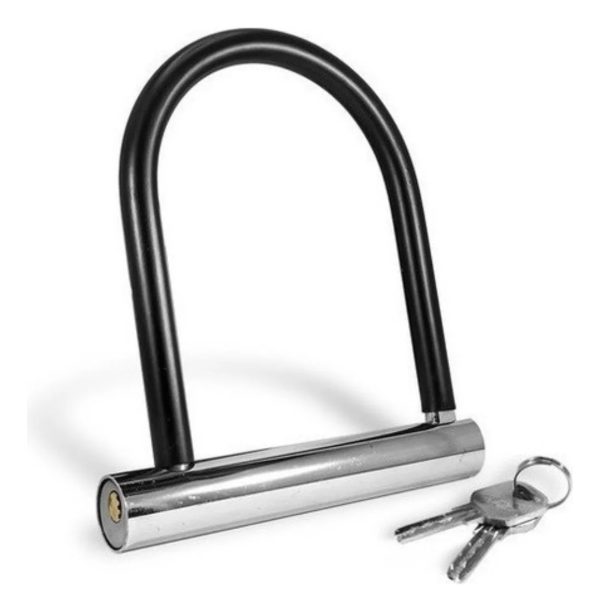 Candado Tranca U-lock Para Moto Y Bicicleta Con 2 Llaves