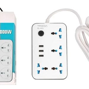 Alargue Zapatilla Eléctrica Adaptador 503 Con Usb 2m Treqa