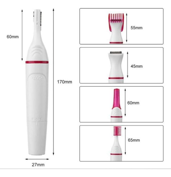 Rasuradora Depiladora 5 Cabezales Vello Facial Y Corporal - Imagen 6