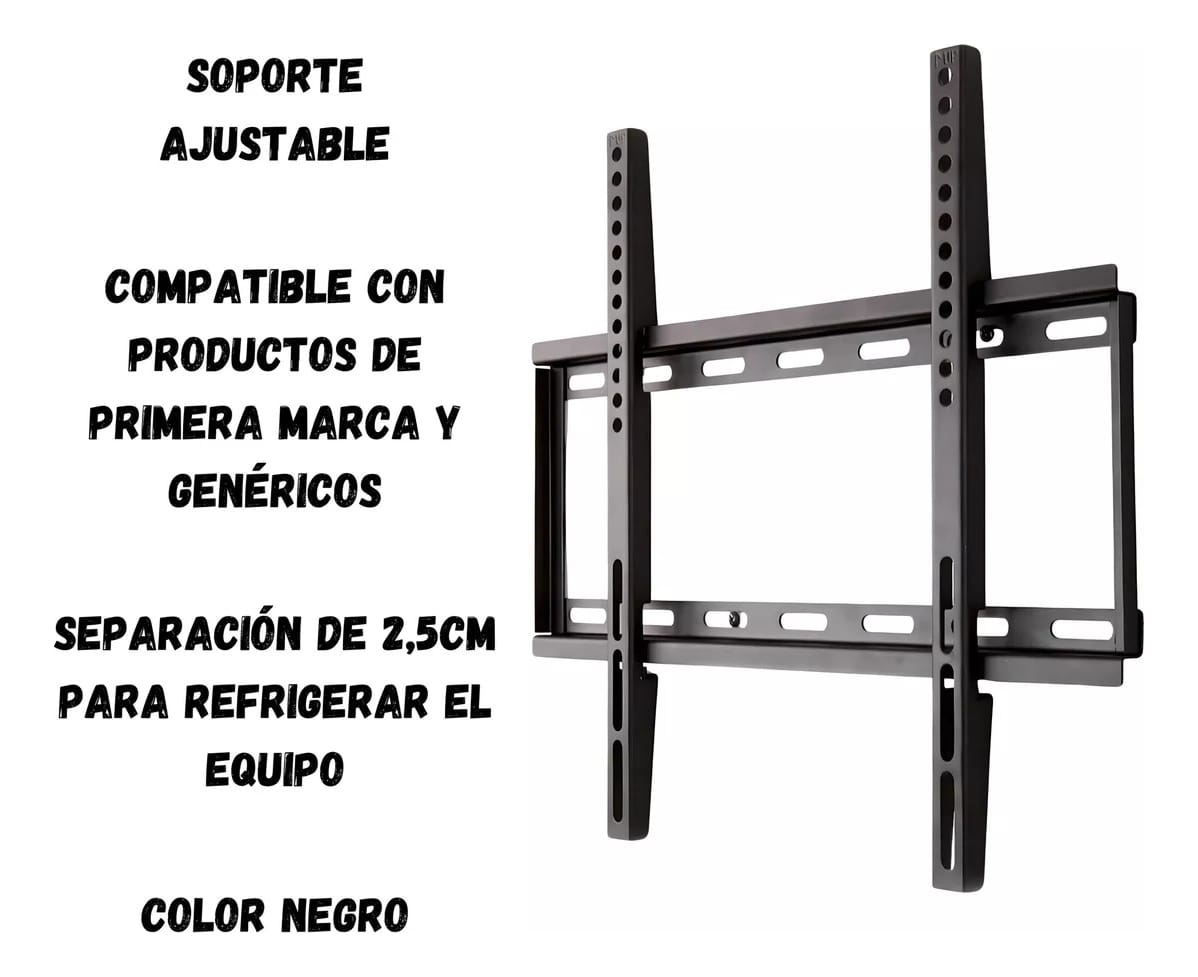 Soporte Tv 26 A 55 Pared Fijo Grande Lcd Plasma Resistente - Imagen 3