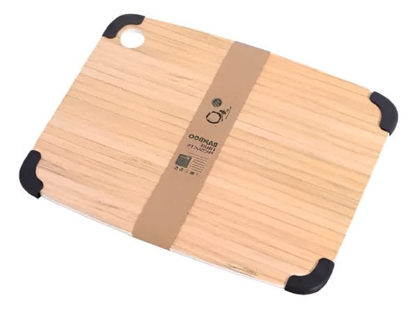 Tabla Para Cortar Picar Grande Madera Bordes Silicona Cocina - Imagen 3