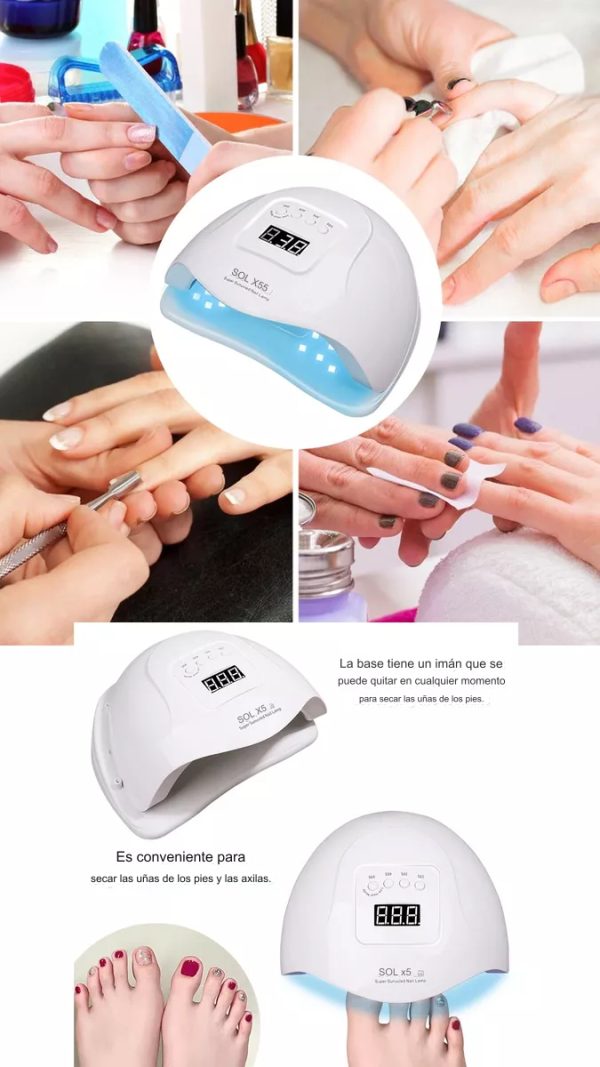 Secador Para Esmalte De Gel Uñas 80 W Con Display - Imagen 6