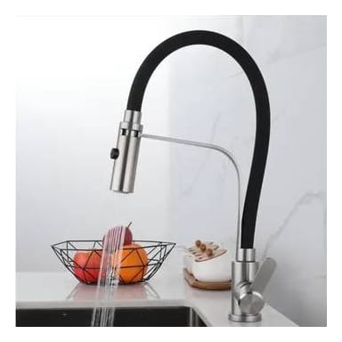 Monocomando Bronce Goma Flexible Mesada Pileta Monomando - Imagen 2