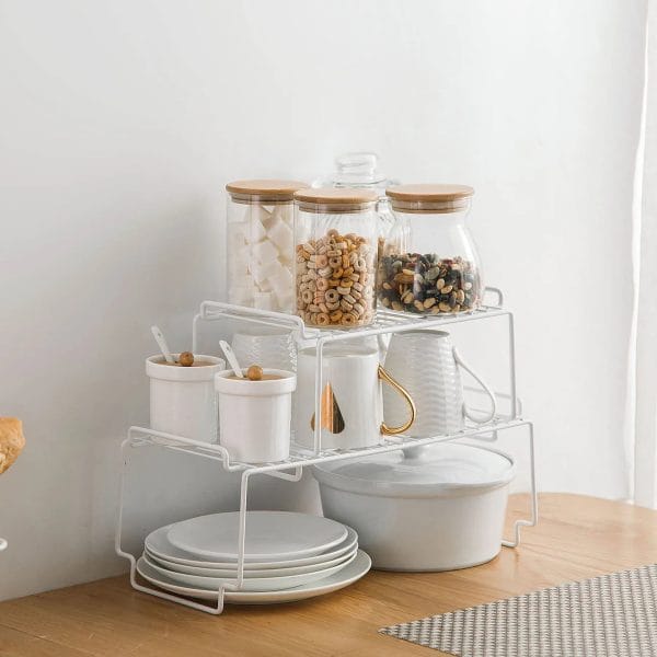 Organizador Alacena Estante Apilable 27x19x14 Cm Cocina Baño - Imagen 14
