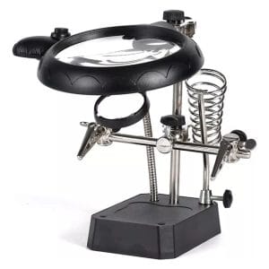 Lupa De Mesa Trabajos Manuales Luz Led Y Soporte Presicion