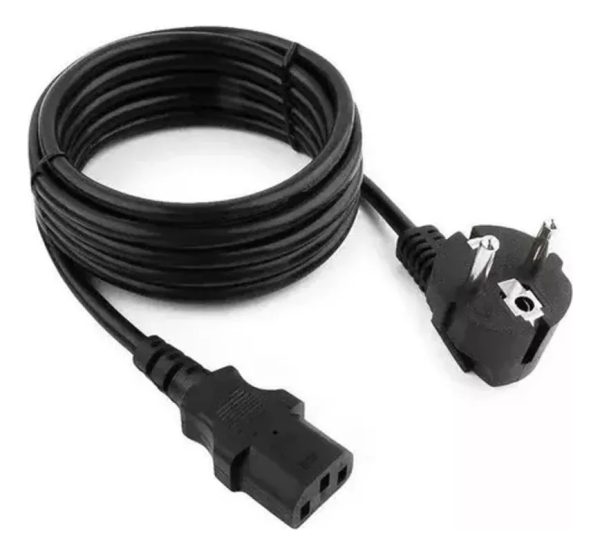 Cable 3 En Linea Italiano Schuko 1,5 M Pc Monitor Impresora - Imagen 4