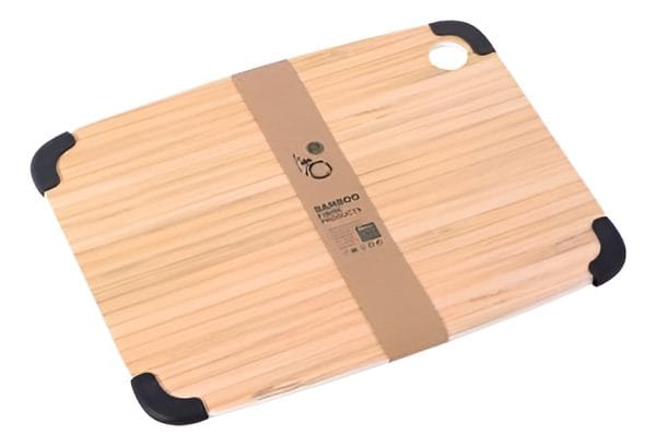Tabla Para Cortar Picar Grande Madera Bordes Silicona Cocina
