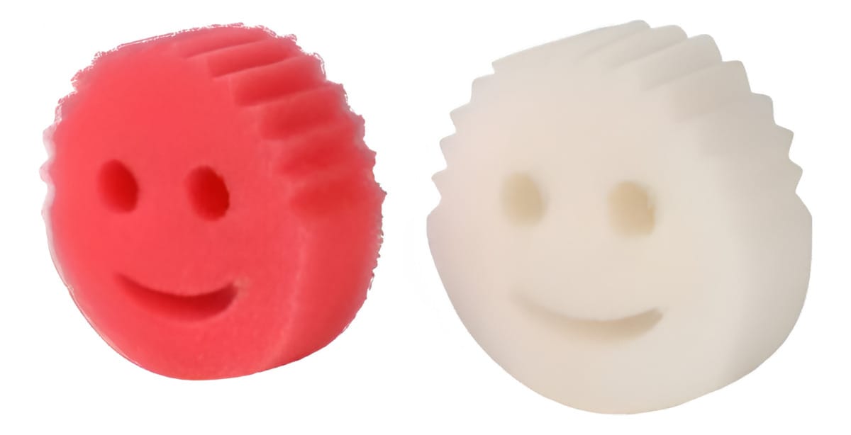 Esponja De Limpieza Con Carita 10 X 4cm Pack 2 Unidades Casa - Imagen 2