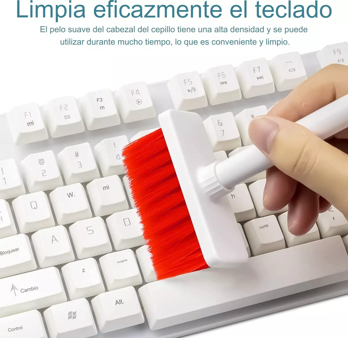 Kit Limpieza Teclado Auriculares 5 Piezas Multiusos Cepillo - Imagen 2