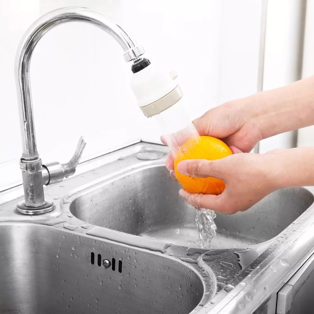 Difusor Flexible Puntero De Grifos 3 Funciones Rotacion 360° - Imagen 2