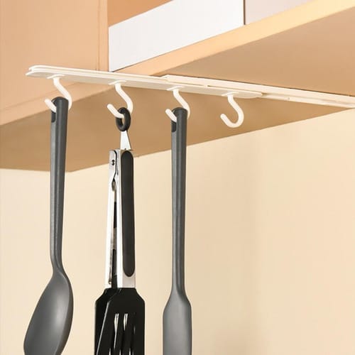 Extensible Colgar 4 Ganchos Alacena Adhesivo Cocina - Imagen 2