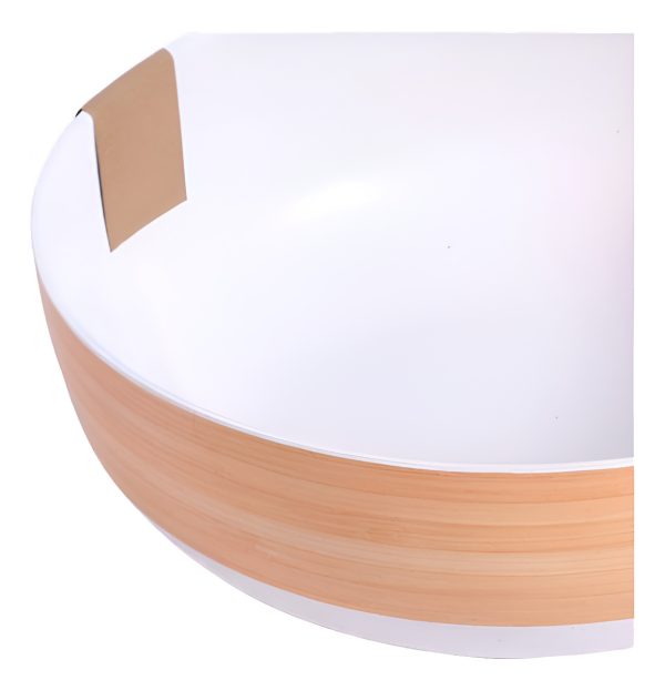 Bowl Ensalada Madera Bambu Bamboo Melamina 27.5x9.5 Cm - Imagen 3