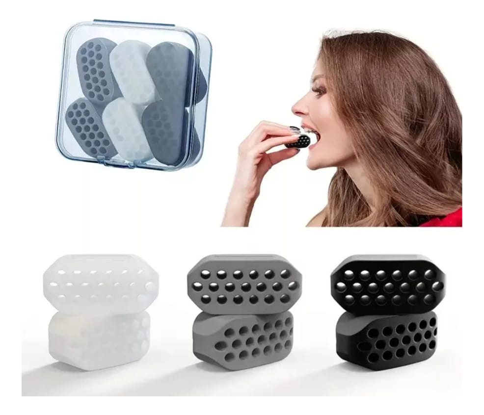 Pack Ejercitador De Mandibula Masticador Facial Mentón X 2 - Imagen 6
