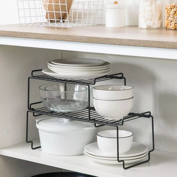 Organizador Alacena Estante Apilable 27x19x14 Cm Cocina Baño - Imagen 5
