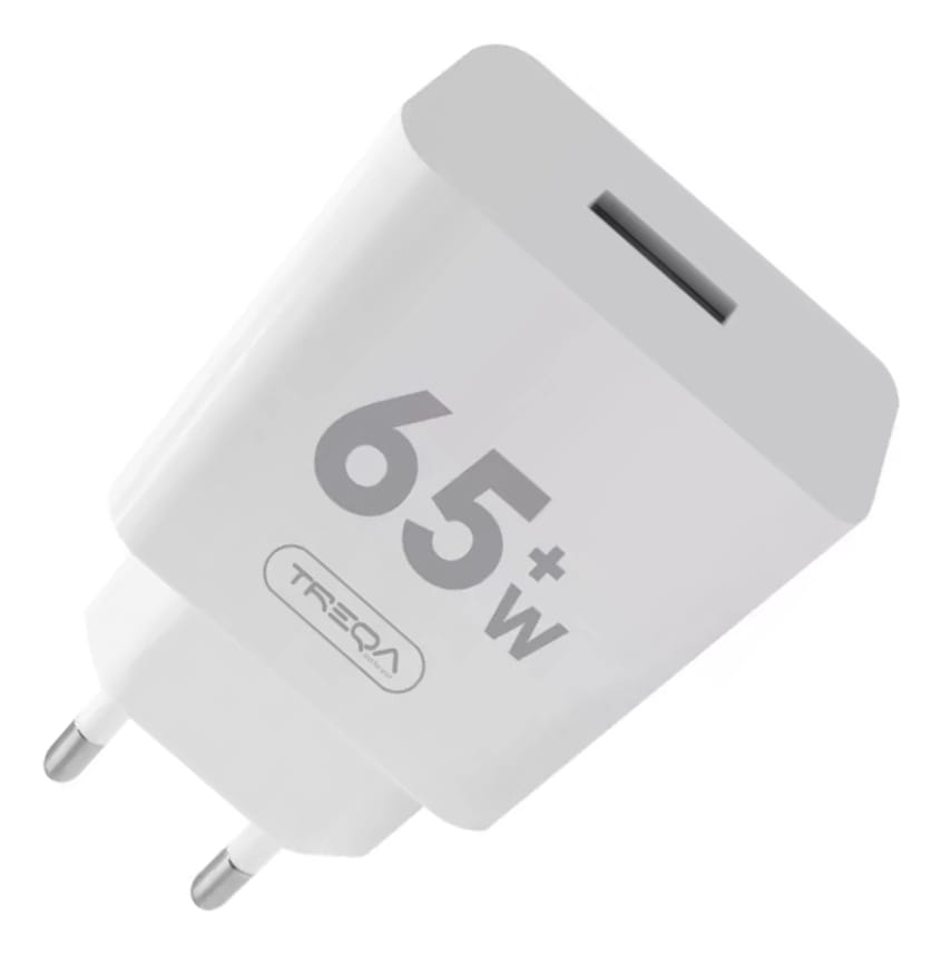 Cargador Celular Usb Ficha Carga Super Rapida 65 W Treqa - Imagen 2