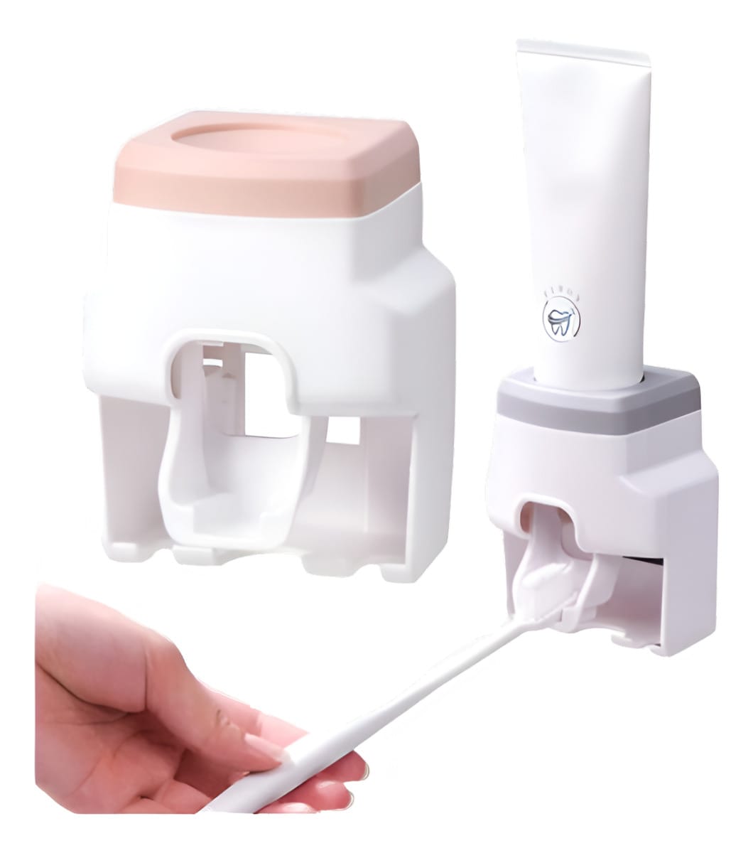 Dispensador Automatico De Pasta Dental Con Porta Cepillo