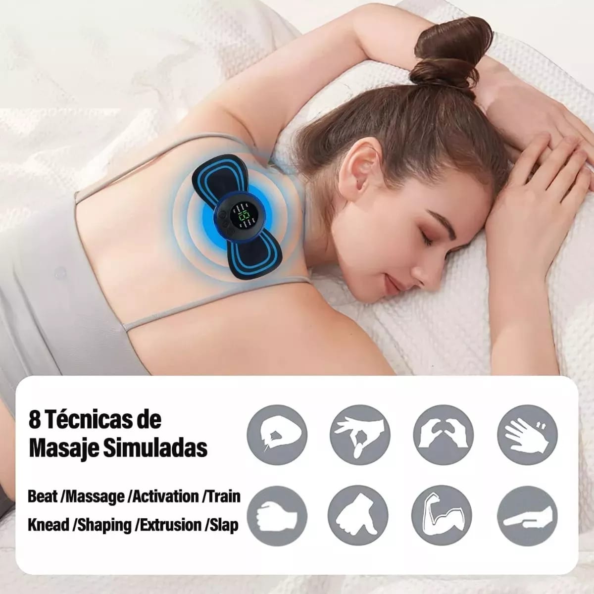 Mini Masajeador Recargable Usb Estimulador Muscular Portatil - Imagen 3