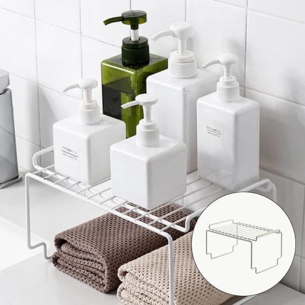 Organizador Alacena Estante Apilable 27x19x14 Cm Cocina Baño - Imagen 13