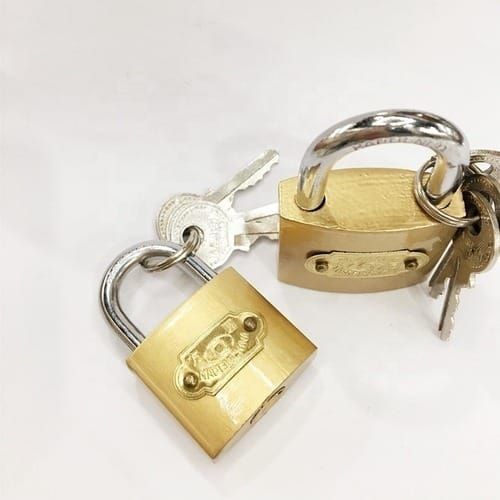 Candado Bronce Y Acero Reforzado Industrial 50mm 3 Llaves - Imagen 2