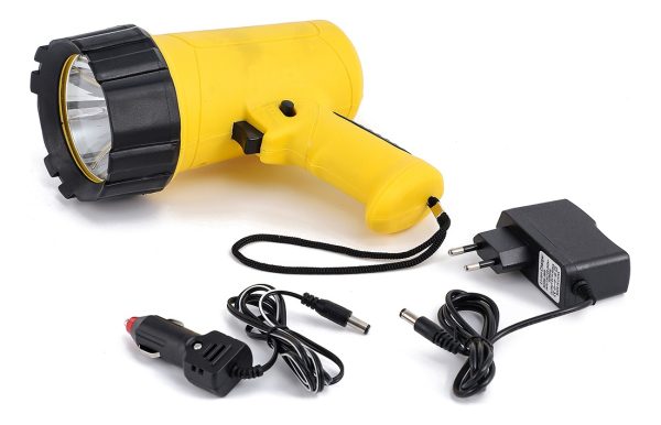 Foco Faro Camping Caza Recargable 220 Y 12v Alcance 200 M - Imagen 2