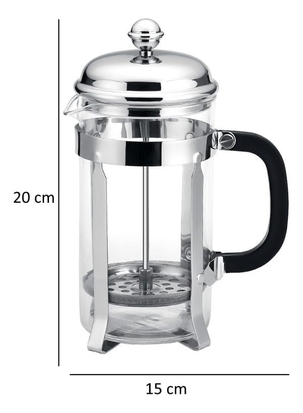 Cafetera Prensa Francesa Tetera 600 Ml Acero Inox 6 Tazas - Imagen 7