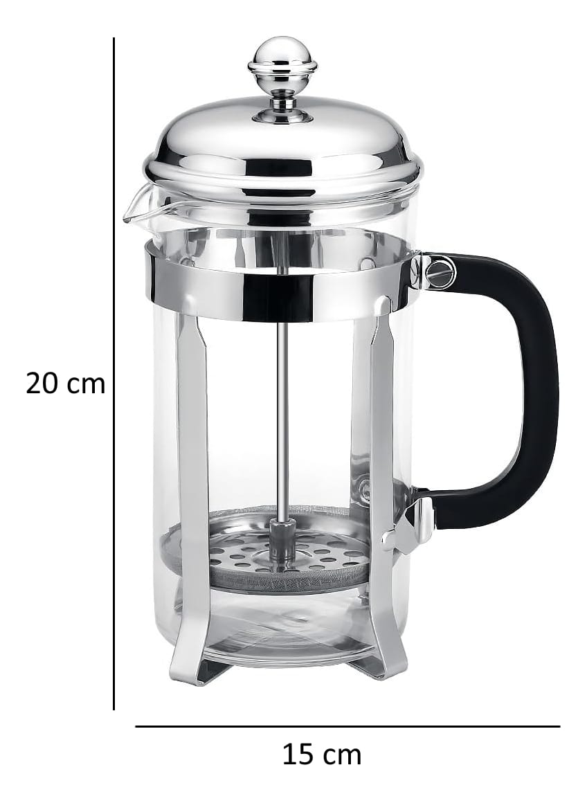 Cafetera Prensa Francesa Tetera 600 Ml Acero Inox 6 Tazas - Imagen 7
