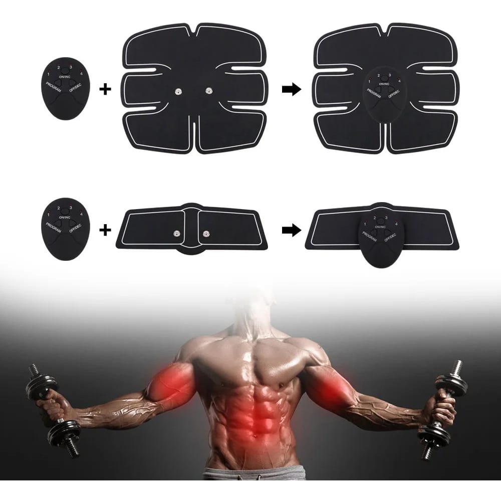 Parches Electro Tonificador Muscular Abdomen Piernas Brazos - Imagen 5