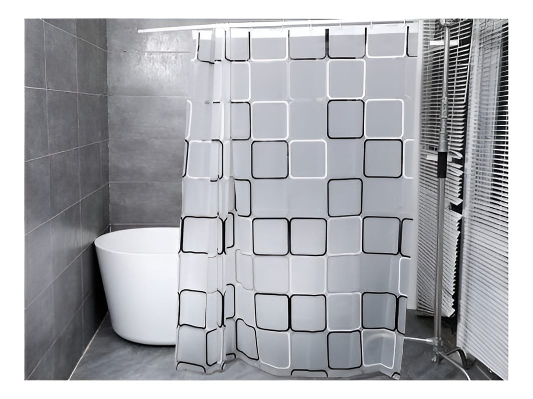 Cortina De Baño 180x180 Cm Impermeable Antimoho 12 Ganchos - Imagen 2