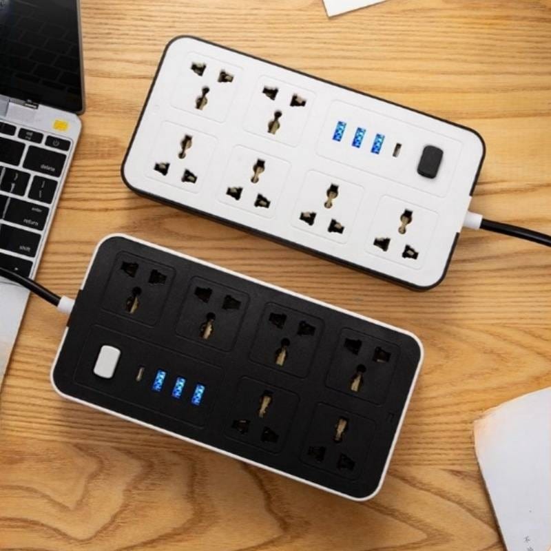 Alargue Zapatilla Eléctrica Adaptador 503 Con Usb 2m Treqa - Imagen 6