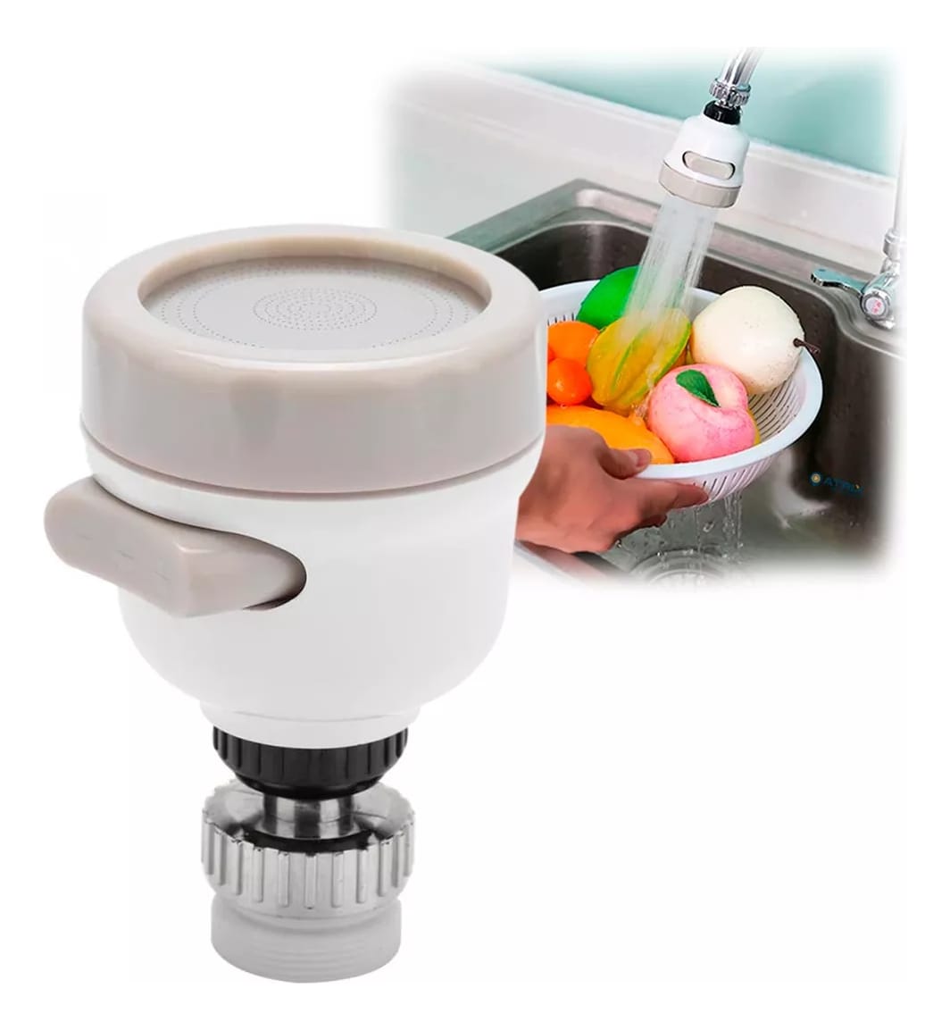 Difusor Flexible Puntero De Grifos 3 Funciones Rotacion 360° - Imagen 8