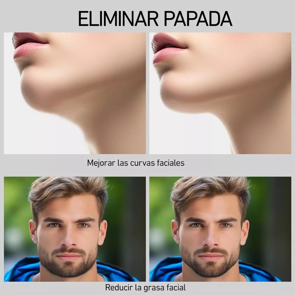 Pack Ejercitador De Mandibula Masticador Facial Mentón X 2 - Imagen 3