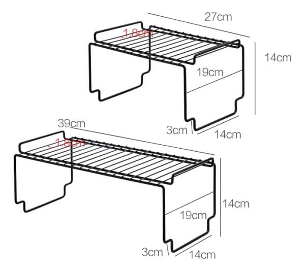 Organizador Alacena Estante Apilable 27x19x14 Cm Cocina Baño - Imagen 6