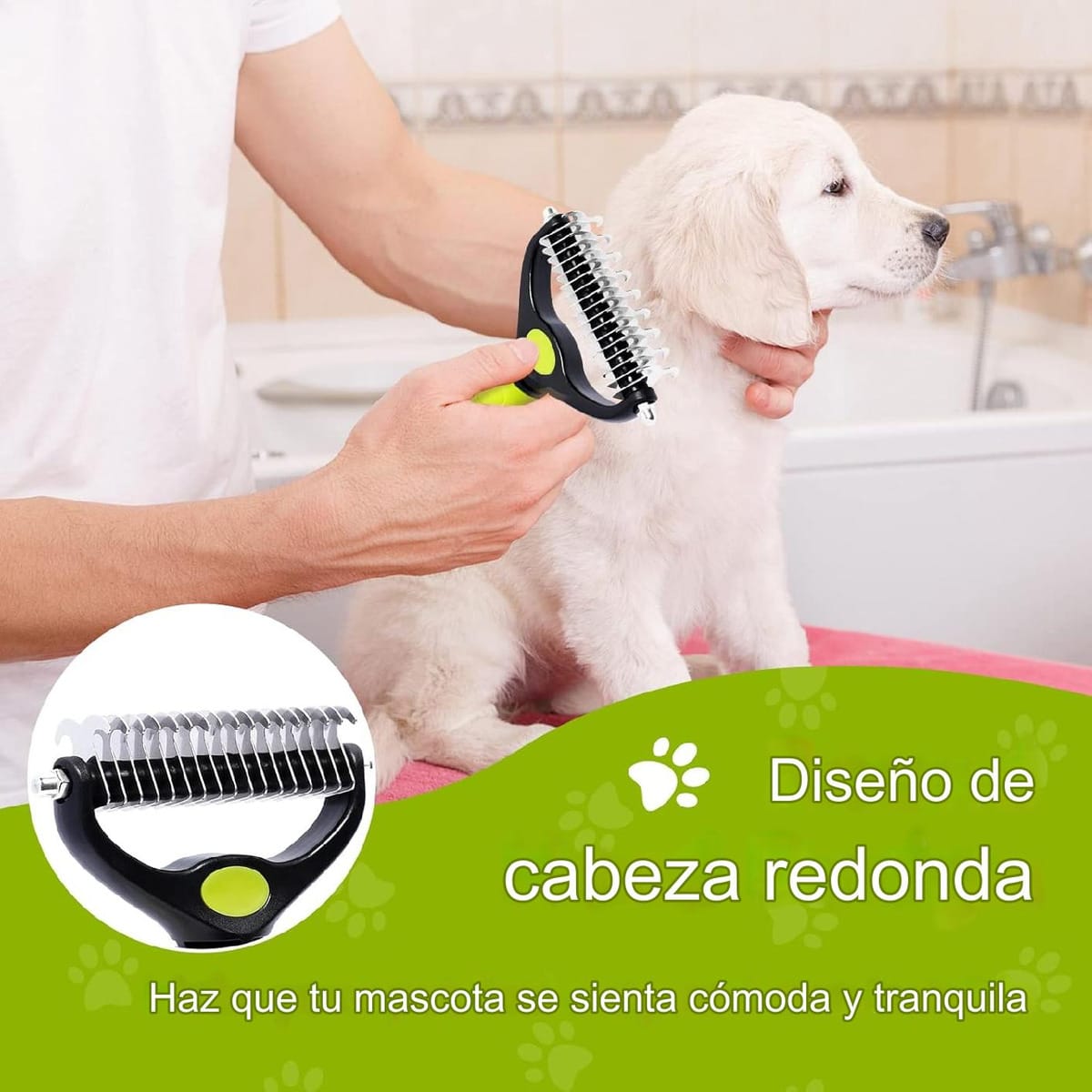 Cepillo Peine Cortador Nudos Pelos Perros Gatos Deslanador - Imagen 9