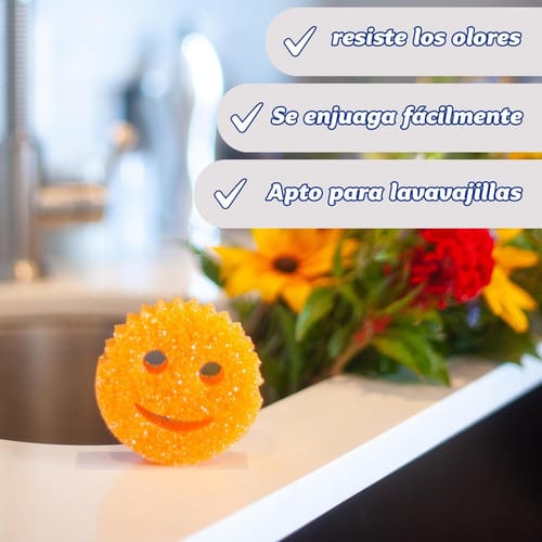 Esponja De Limpieza Con Carita 10 X 4cm Pack 2 Unidades Casa - Imagen 5