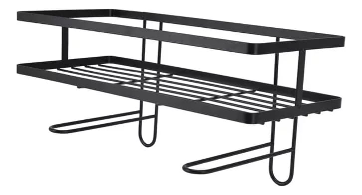 Estante Organizador Metal Pared Baño Adhesivo + Ganchos - Imagen 8