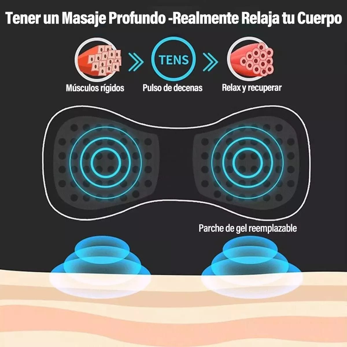 Mini Masajeador Recargable Usb Estimulador Muscular Portatil - Imagen 4