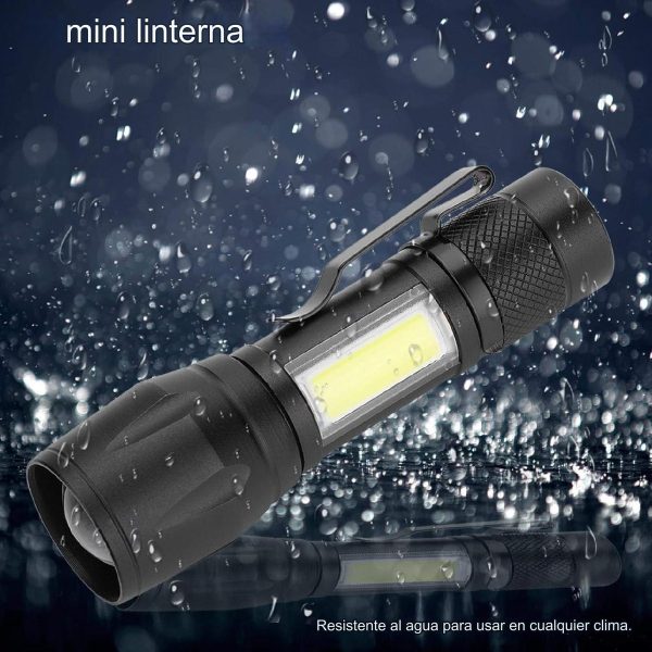 Linterna Luz Led Recargable Usb Foco Alta Potencia Camping - Imagen 2