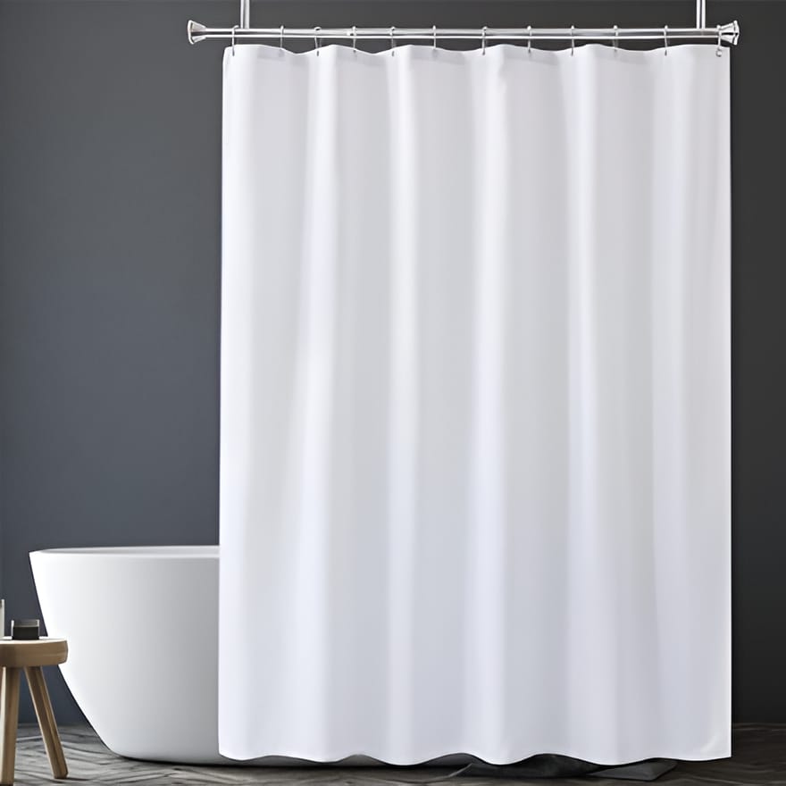 Cortina De Baño 170x180 Cm Impermeable Anti Moho 12 Ganchos - Imagen 2