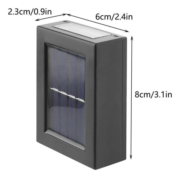 6 Focos Led Camineros Fotocelula Pared Doble Luz Calida - Imagen 8