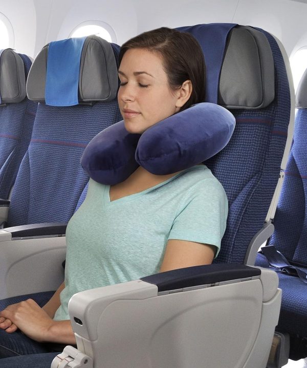 Almohada Cómoda De Viaje Cuello Cervical Microesferas Dormir - Imagen 9