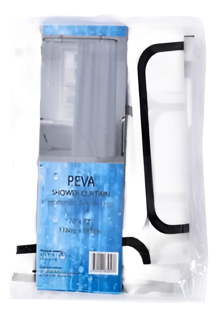 Cortina De Baño 180x180 Cm Impermeable Antimoho 12 Ganchos