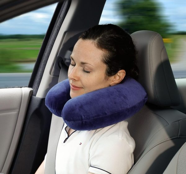 Almohada Cómoda De Viaje Cuello Cervical Microesferas Dormir - Imagen 2