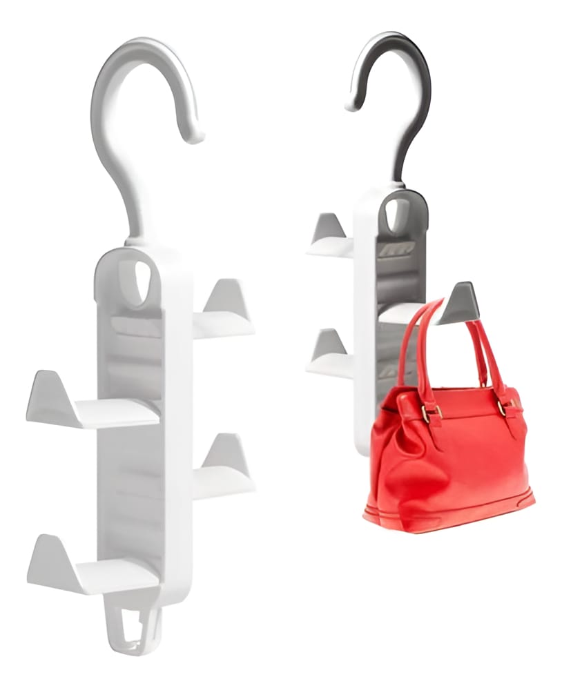 Percha Organizador De Cartera Bolsos Ahorra Espacio Hogar