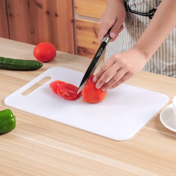 Tabla De Cocina Pvc 40,5x25,5x0,8 Cm Doble Cara Cortar Picar - Imagen 2