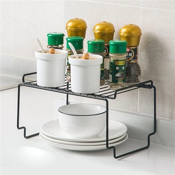Organizador Alacena Estante Apilable 27x19x14 Cm Cocina Baño - Imagen 8