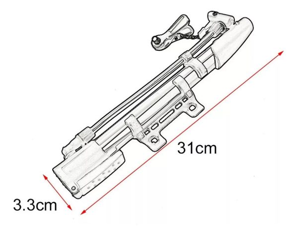 Mini Inflador Bicicleta Ciclismo Aleacion Aluminio Portable - Imagen 6
