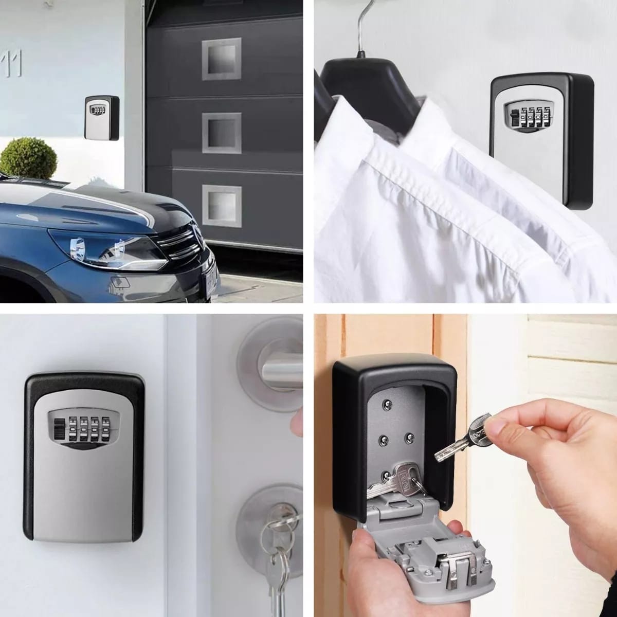 Cofre Caja Seguridad Para Llaves Con Codigo 4 Digitos Pared - Imagen 6