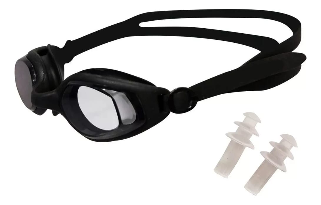 Lentes Gafas Natacion Para Piscina Playa Con Tapones Oido - Imagen 5